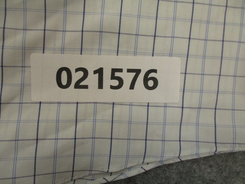 Brooks Brothers Shirt Mens Extra Large White Blue Plaid Button Up Non Iron Slim - Picture 7 of 7