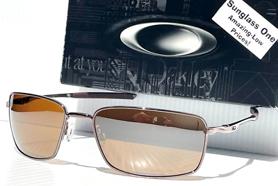NEW Oakley SQUARE WIRE Tungsten POLARIZED Tungsten Lens Sunglasses 4075-06