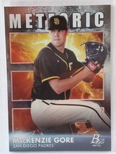 2021 Bowman Platinum Meteoric #MET-8 MacKenzie Gore San Diego Padres
