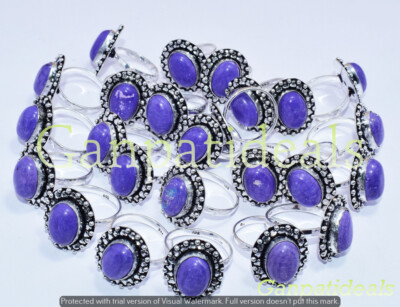Charorite Gemstone Ethnic Handmade 5pcs Fashion Rings Lot RLL-1577