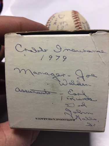 Vintage Worth Official 972 Baseball 1979 Pontiac ll W Box Crabb Insurance Co - Picture 4 of 10