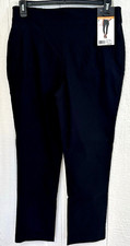 Women  s RAFAELLA Ankle Pants Size 12 Black pull on stretch NEW hh94 