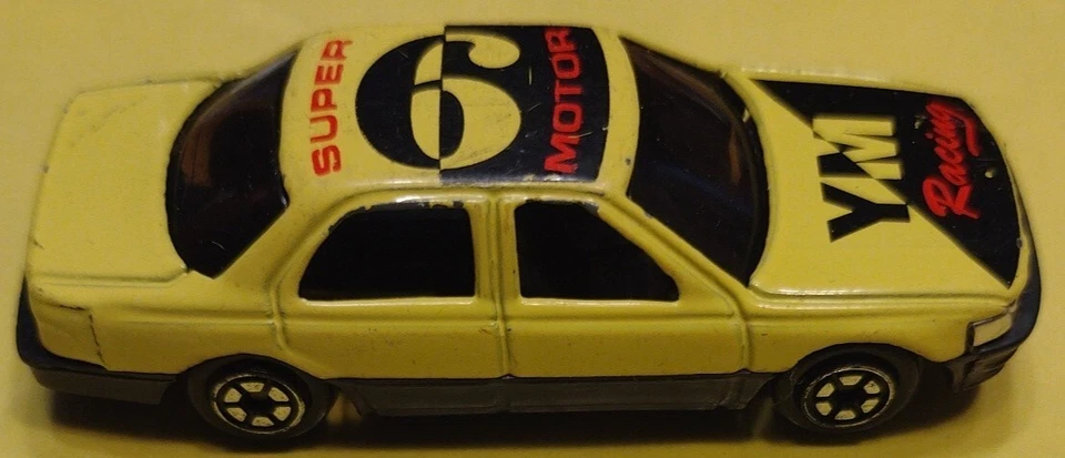 Yat Ming #806 Lexus LS400 / Toyota Celsior 1:64 Diecast Yellow #9 YM Racing JDM - Image 4 of 4