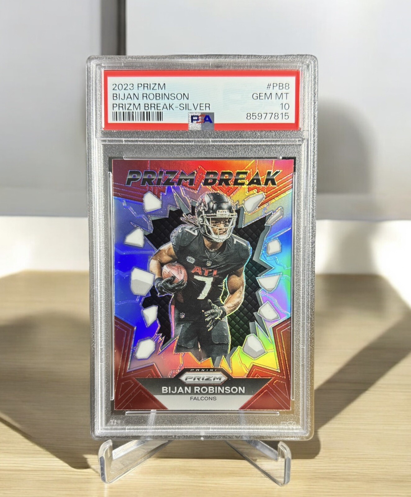 Bijan Robinson Panini Prizm Break #PB8 Silver
