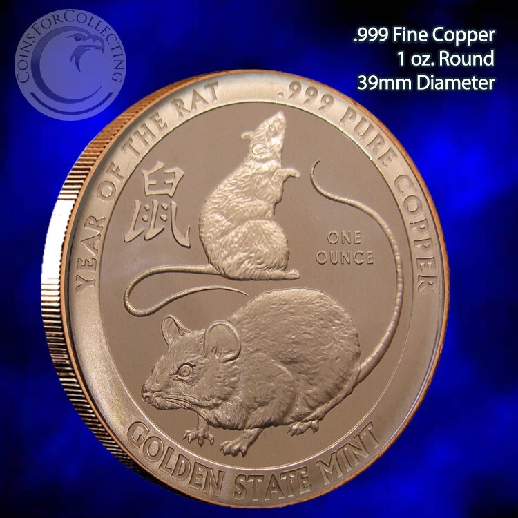 "Year of Set" 1 oz .999 Copper Rounds Beautiful Designs READ Below eBay