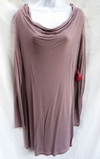 ASOS Womens Purple Lavender Boat Neck Long Sleeve Mini Shirt Dress UK 12 US 8 L