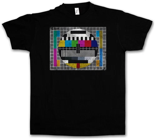 TEST PICTURE VINTAGE I T-SHIRT The Theory Retro Big TV Nerd Bang TBBT - Picture 1 of 2