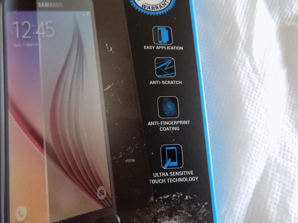 钢化玻璃屏幕保护膜 适用于三星 Galaxy S6 — 第 3/4 张图片