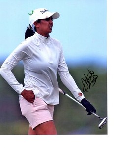 Aditi Ashok LPGA star signed autographed 8x10 golf photo India c