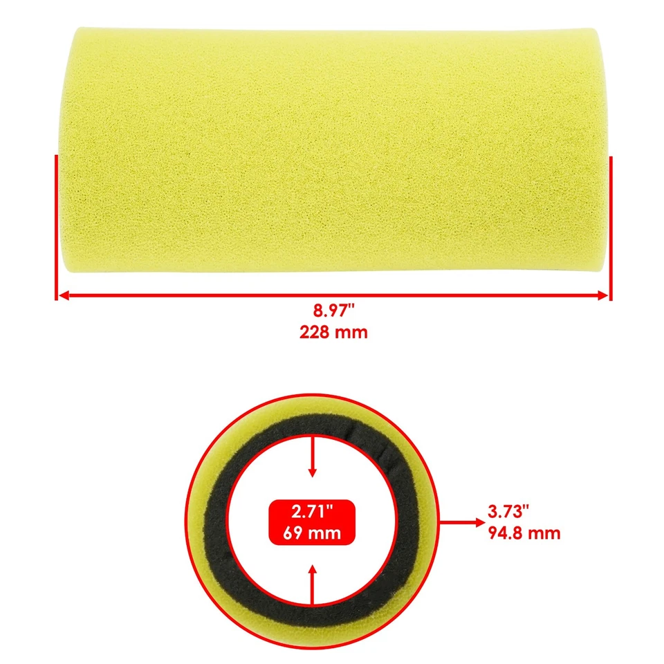 Filtro de aire limpiador para Yamaha Rhino 660 YXR660F 4X4 2004-2007 5UG-E4451-00-00 Foto 2 de 4