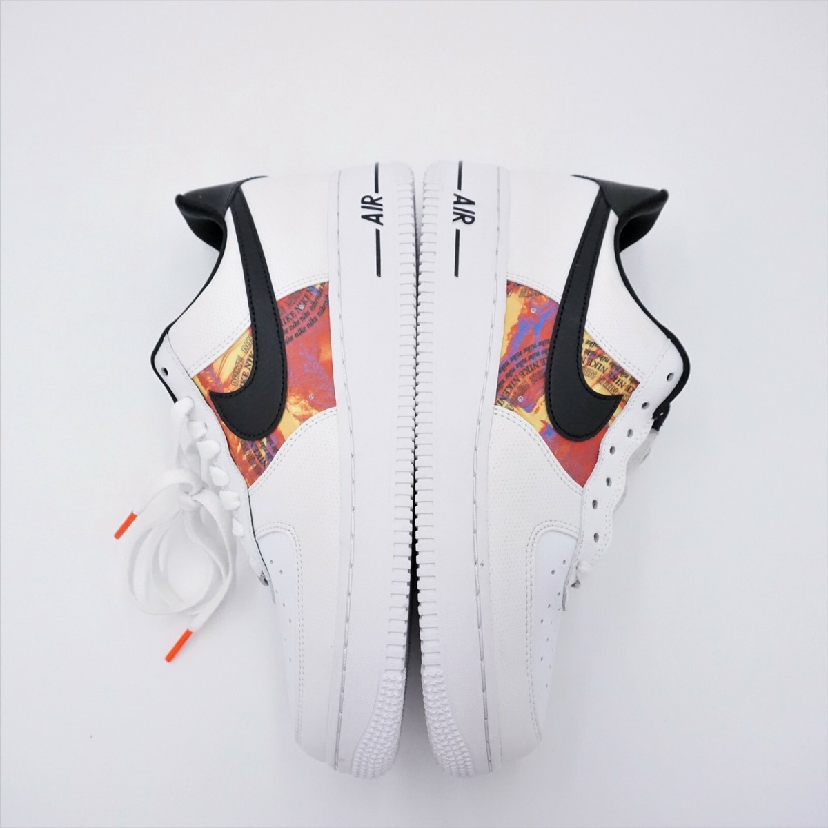 【美品】Nike Air Force 1 26.5 NIKE CU4734-100 WHITE AIR FORCE 1 LOW VINTAGE MOSAIC SNEAKERS