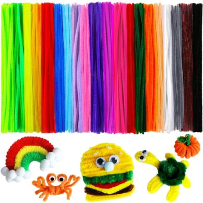 200Pcs Multi Color Pipe Cleaners For Crafts Assorted Sizes And Colors