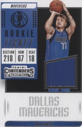 2018 Panini Contenders Luka Doncic ROOKIE RC AUTO #122 PSA 9 POP