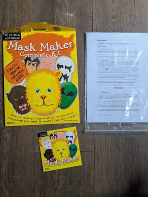 Mask Maker Komplettset Sonderanfertigung am Computer PC CD-Software selber erstellen