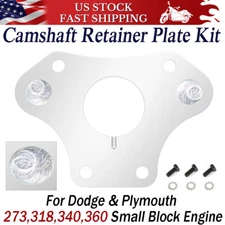 For Dodge Plymouth273 318 340 360 Small Block Engine Camshaft Retainer Plate Kit