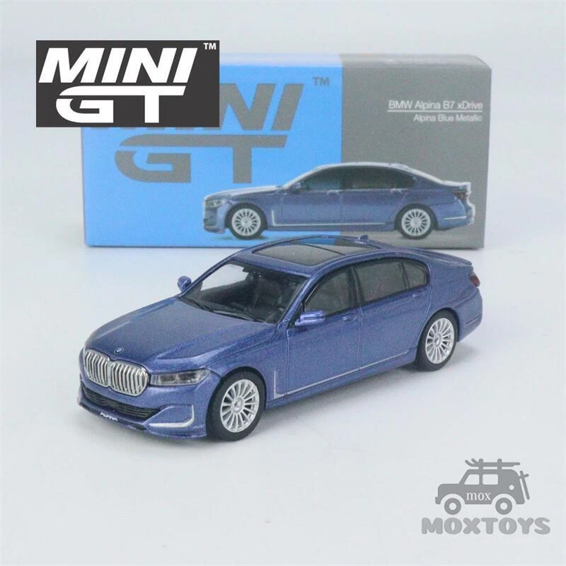 MINI GT 1:64 BMW Alpina B7 xDrive Alpina Blue Metallic Diecast Model Car