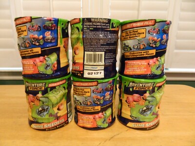 Lot of 6 Adventure Force Slime Speeders Build n Play Racers Blind Barrels