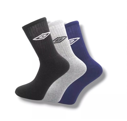 Nuevo Hombre Oficial Umbro Entrenador Crew Calcetines Blanco Negro Talla 6-11, 6-8.5, 9-12 - Imagen 16 de 16