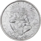 Aztec God of Death | Mictlantecuhtli - 1 oz .999 Fine Silver Round