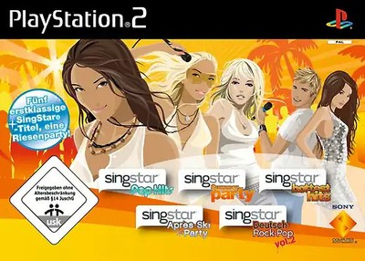 SingStar Multipack - 5 Sing Star Standalone Titel: Apres Ski, Pop Hits, Hottest