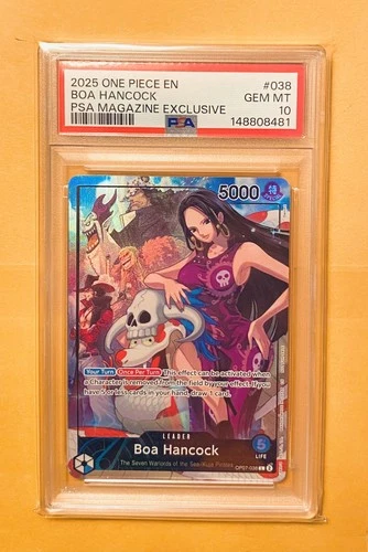 One Piece CCG Boa Hancock PSA Magazine Exclusive Promo OP07-038 PSA 10 Gem Mint