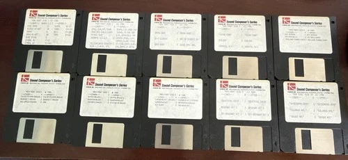 Ensoniq Mirage Sound Composer's Series 10 Disk Set C1-C10 Factory (Not Copies)