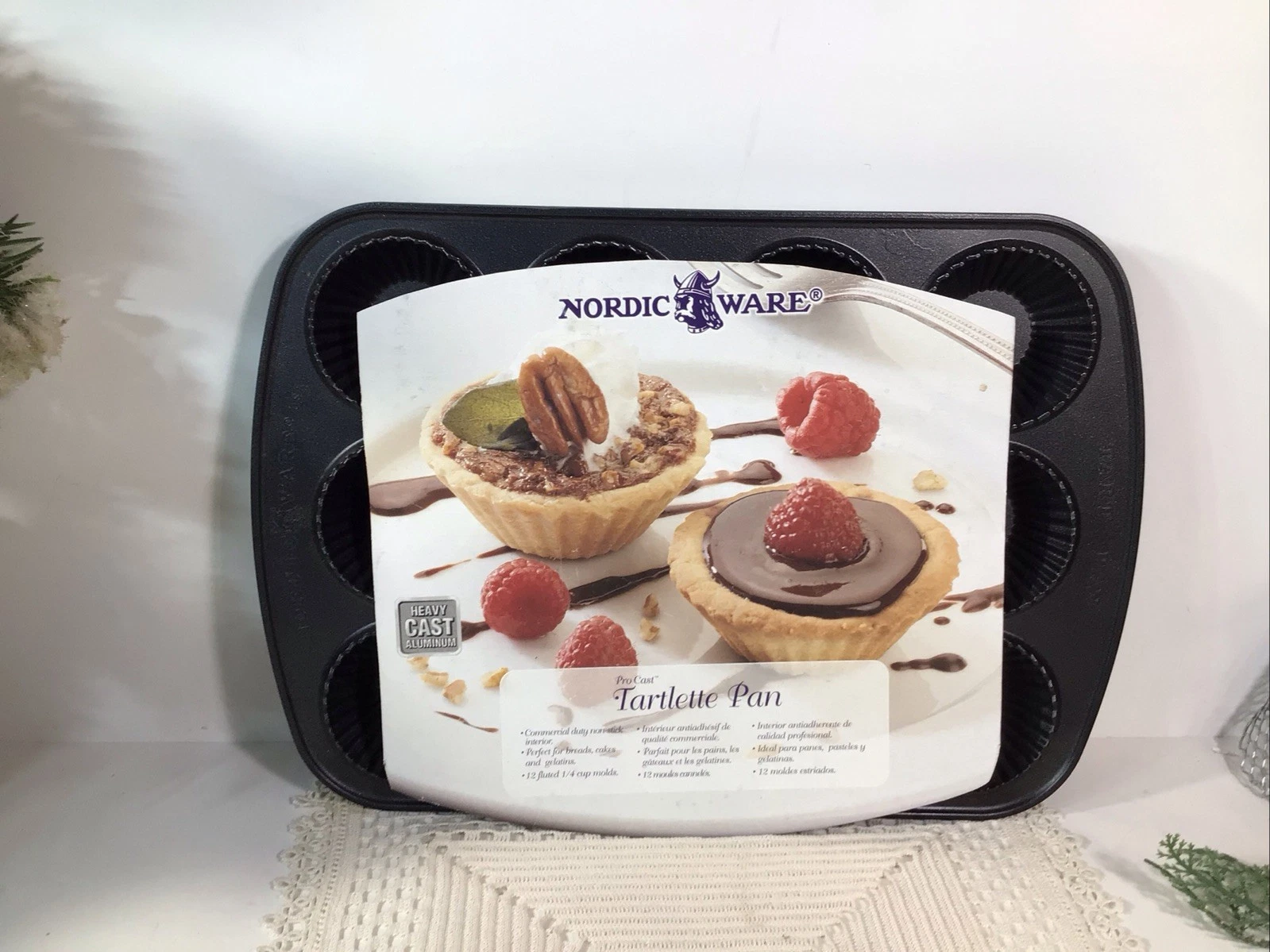 Nordic Ware French Tartlette Baking Pan ~ 12 Cup ~ New/ READ!