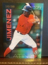Gilberto Jimenez /299 Teal 2020 Bowman Platinum Boston Red Sox #TOP-16