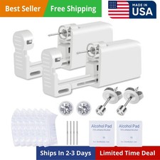 Ear Piercing Kit, 2 Pcs Disposable Ear Piercing Gun with Preloaded Ear Stud, ...