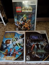 Star Wars: The Force Unleashed + Clone Wars Lightsaber Duels - TCS - Wii! Cib!