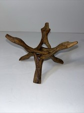 Hand Carved Wood Tripod small Vintage Piece