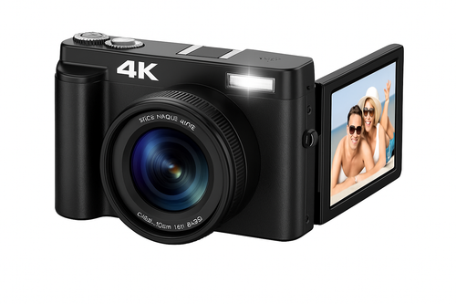 Digital Camera 4K 48MP 60FPS Vlogging Camcorder HDMI 18X Zoom w/32GB SD Card - Picture 1 of 8