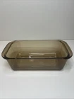 Vintage PYREX Amber Full Sized Bread Pan 22x11x6 Cm #213 Collectible Gift 1.5L