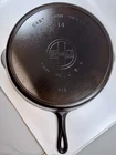 Griswold #14 Cast Iron Skillet 718, Large Block Logo,  Heat Ring, Free Shipping