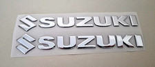 Suzuki Silver Chrome 3d Badge Letters Emblem Logo Stickers Graphics Decals Suzuki Silver Chrome 3d Badge Letters Emblem Logo Stickers Graphics Decals