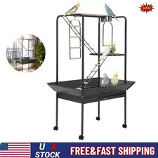 66''H Bird Cage Parrot Finch Cage Macaw Cockatoo Large Bird Cage Waterproof Play