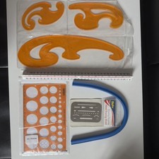 Architectural Technical Drawing Bundle French Curves , Rule, Template