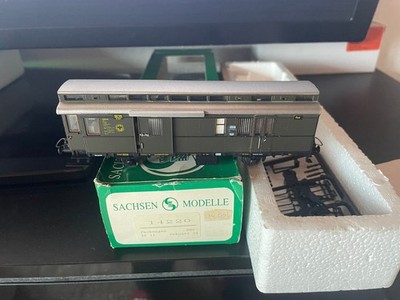 Sachsenmodelle  H0 14220 Packwagen PwPosti 34 der DRG - grün   NEU + OVP