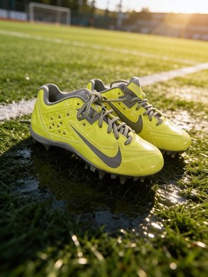 Nike Speedlax 4 LE Women's Lacrosse Cleats in  Volt Yellow.