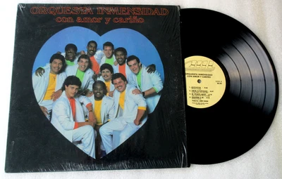 ORQUESTA INMENSIDAD/ CON AMOR Y CARIÑO LP VINYL 1985 ML FANIA LATIN SALSA - Image 1 of 4