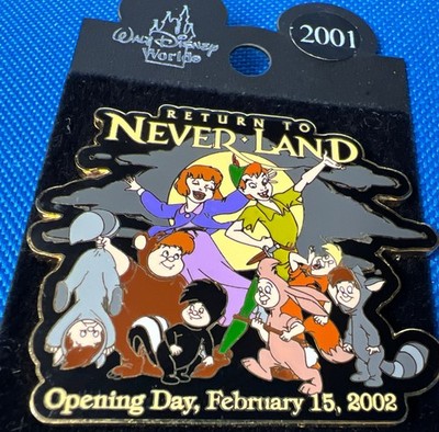 Disney Return To Neverland Opening Day 2002 Peter Pan/Lost Boys LE 2000 NIB