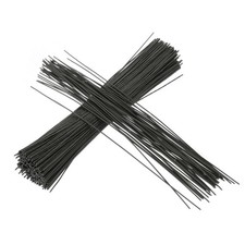 200pcs Twist Ties 6" 0.55 inch Foil Bread Ties Garden Plant Ties, Black