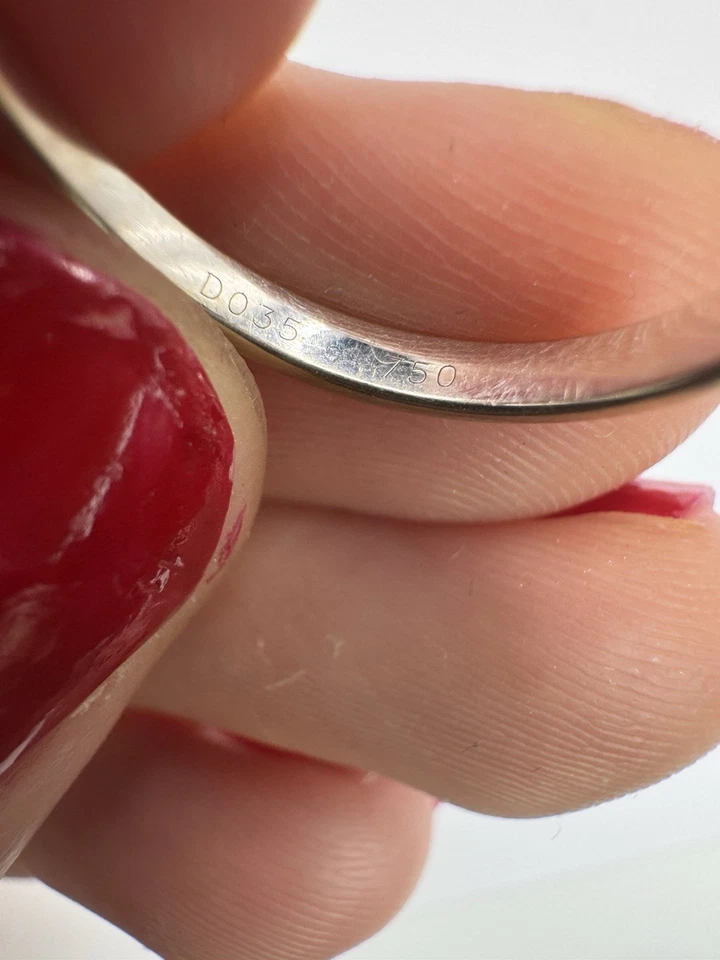 Anello Diamanti Oro Bianco 18 Kt Giorgio Visconti - Immagine 4 di 4