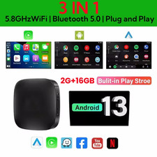 Neu Smart Carplay Ai Box Android 13 TV Box Wifi Wireless Android Auto Built-In P