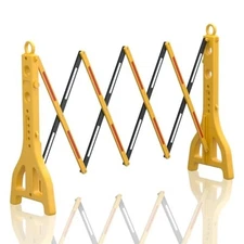 RELIANCER Expandable 8.46ft Safety Barricade,Retractable Security Barrier Water