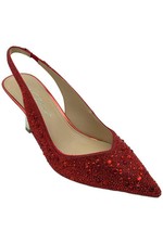 Betsey Johnson Women's Clark Slingback Evening Pumps Red