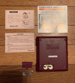 Nintendo Game & Watch Mario Bros Multi Screen 1983 MW-56 Working Original Rare