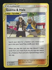 POKEMON GUZMA  & HALA 193/236 UNCOMMON COSMIC ECLIPSE NM CARD on eBay