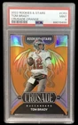 2022 rookies & stars #CR3 tom brady; orange /25 crusade prizm PSA 9  POP 5, 2^