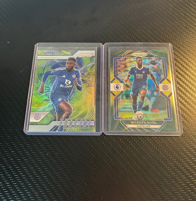 Wilfred Ndidi - Leicester City - Panini Prizm PL - Fractal Silver + Multi Color